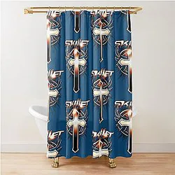Skillet Rock Band Shower Curtain