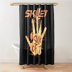 Skillet Shower Curtain 
(removed duplicate word "Skillet"