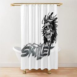 Skillet Skull Shredder Shower Curtain