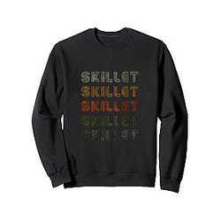 Love Heart Skillet Vintage Style Black Sweater