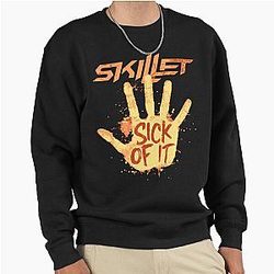 Skillet band pullover sweatshirt