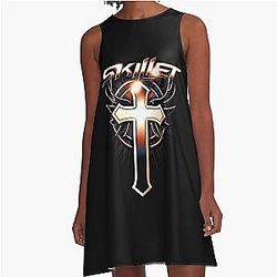 Skillet Rock band A-Line Dress