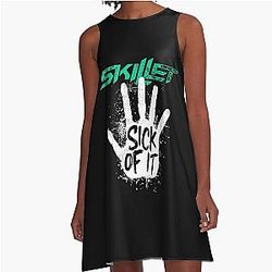 Skillet Rock band A-Line Dress