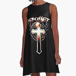 Skillet Rock Band A-Line Dress