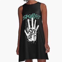Skillet Sick of It A-Line Dress