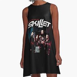 Revolution Skillet Tour 2025 A-Line Dress