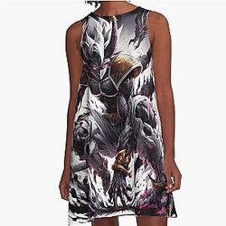 Evening Skillet Band Light A-Line Dress