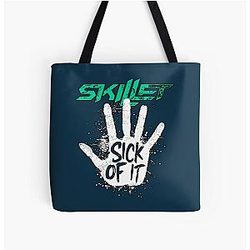 Skillet Rock Band All Over Print Tote Bag