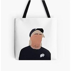 Ski Mask the Slump God Drawing All Over Print Tote Bag
