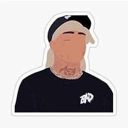 Ski Mask the Slump God drawing Stickers