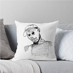 Ski Mask the Slump God Throw Pillow