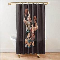 Slam Dunk Basketball Shower Curtain