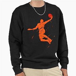 Colorful Basketball Fan Hoops Pullover Sweatshirt