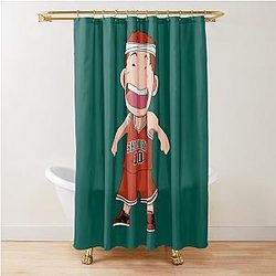 Slam Dunk Caricature Hanamichi Sakuragi SHOHOKU Shower Curtain