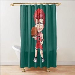 Slam Dunk Chibi Hanamichi Sakuragi Shower Curtain