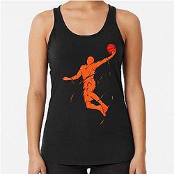 Colorful Basketball Player Fan Hoops Tank Top