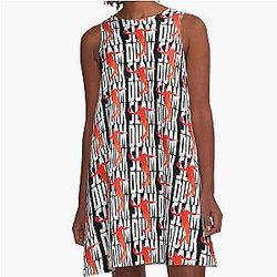 Slam Dunk Basketball A-Line Dress