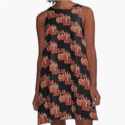 Slam Dunk Basketball A-Line Dress