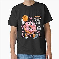 Funny Donut Basketball Player SlamDunk Fan Hoops Classic T-Shirt
