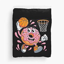 Funny Donut Basketball Slam Dunk Fan Hoops Cover