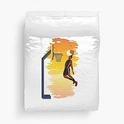 Sunrise slam dunk duvet cover