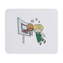 CafePress Slam Dunk Mousepad Rubber Gaming Mousepad