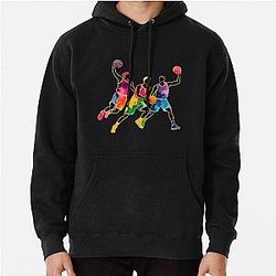 Colorful Graffiti Basketball Player Slam Dunk Hoodie