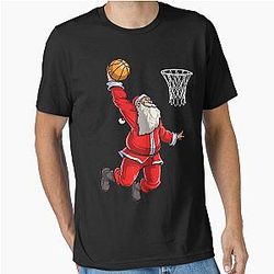 Basketball Santa Slam Dunk Christmas Ball Sport Essential T-Shirt