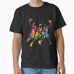 Colorful Graffiti Basketball Slam Dunk Fan Hoops Classic T-Shirt