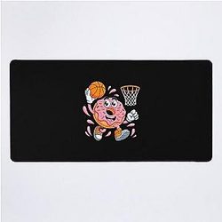 Funny Donut Hoops Desk Mat