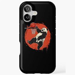 Basketball Panda Bear iPhone Case