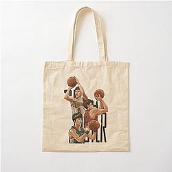 Slam Dunk Basketball Cotton Tote Bag