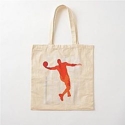 Slam Dunk Basketball Cotton Tote Bag