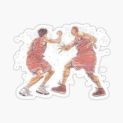 Slam Dunk - Hanamichi Sakuragi and Rukawa Shohoku Sticker