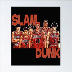 Slam dunk basketball poster