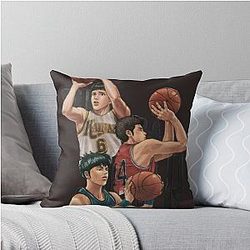 slam dunk basketball throw pillow
