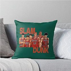 Slam Dunk Basketball Throw Pillow
