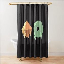 Slay the Spire Donut and Decal Sticker Shower Curtain