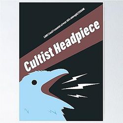Cultist Headpiece Slay the Spire Relic Poster