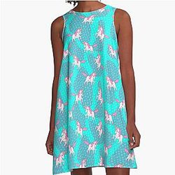 Slow Horses Funny Horse Lover Equestrian Sports Gifts A-Line Dress