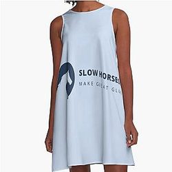 Slow Horses Make Great A-Line Dress