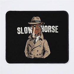 Funny Horses Spy MI5 Agent Mouse Pad