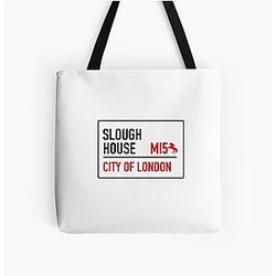 Slow Horses Slough House London Street Sign Tote Bag