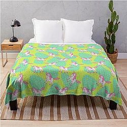 Slow Horses Equestrian Sports Gift Throw Blanket Lover