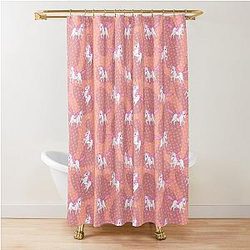 Slow Horses Funny Horse Lover Shower Curtain