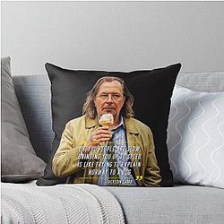 Slow Horses Jackson Lamb T-Shirt Throw Pillow