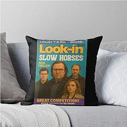 La Look In: Slow Horses Throw Pillow