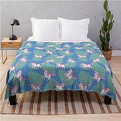 Slow Horses Funny Horse Lover Equestrian Sports Gift Throw Blanket