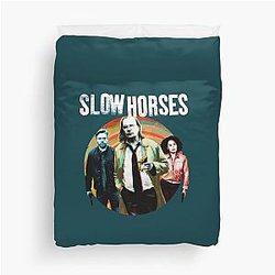 Slow Horses Duvet Cover