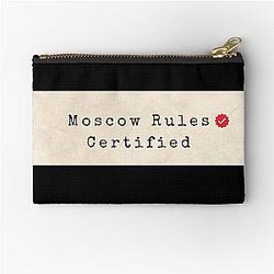 Moscow Rules Certified Spy Badge - Horses Fan Art Zipper Pouch